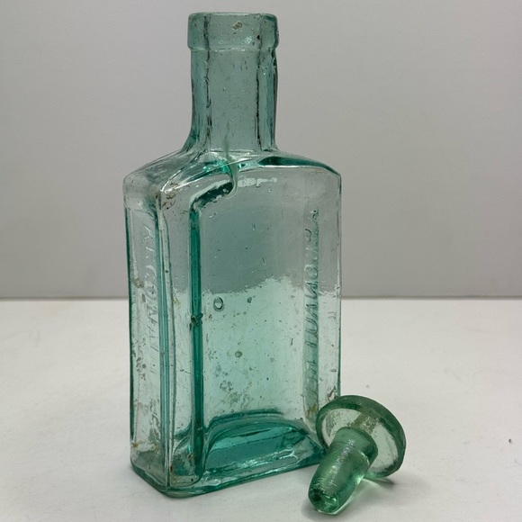 Other - Vintage Arconaut Rec Blue Glass Bottle, 5”